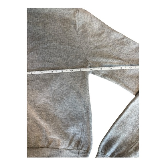 Brandy Melville button up cropped grey cardigan sweater one size - Picture 6 of 6